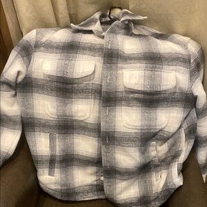 Plaid Button-Up Jacket